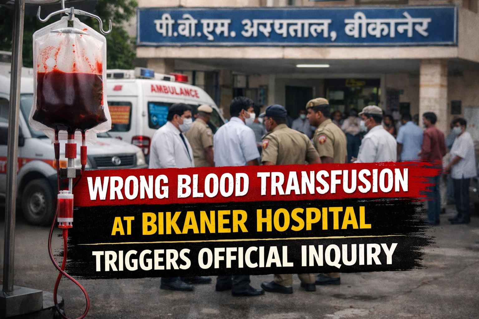 Wrong Blood Transfusion at Bikaner Hospital Triggers Official Inquiry