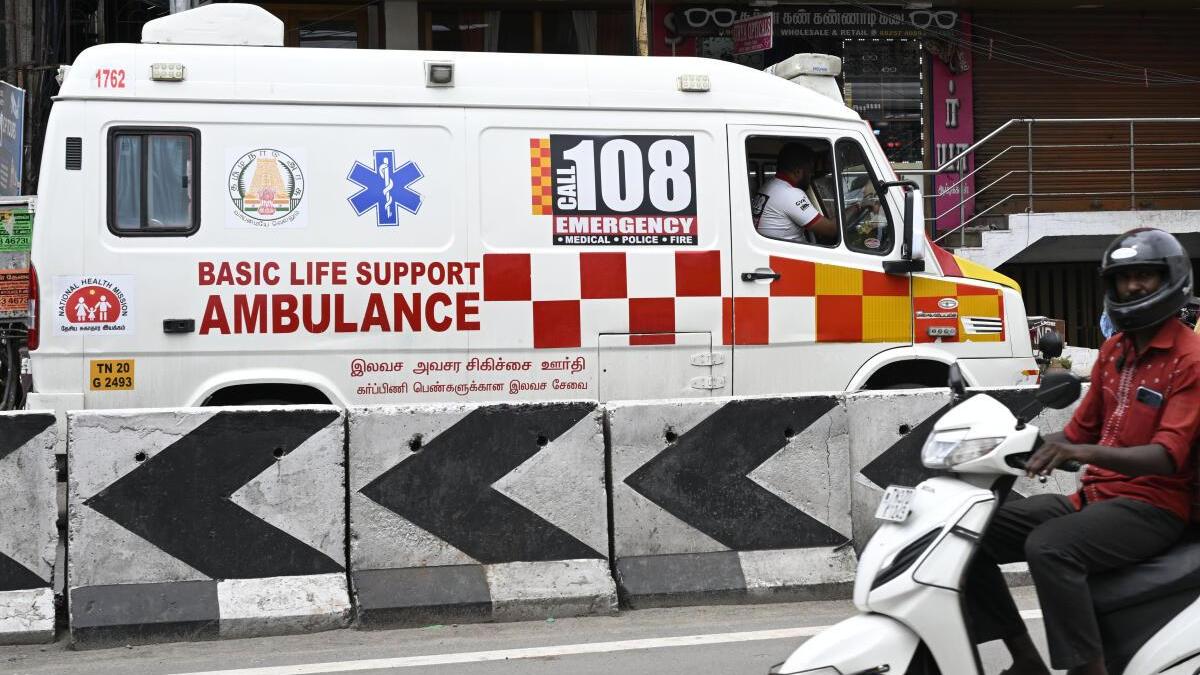 108 ambulance service clocks 7.41 minutes response time in handling RTA emergencies in Coimbatore