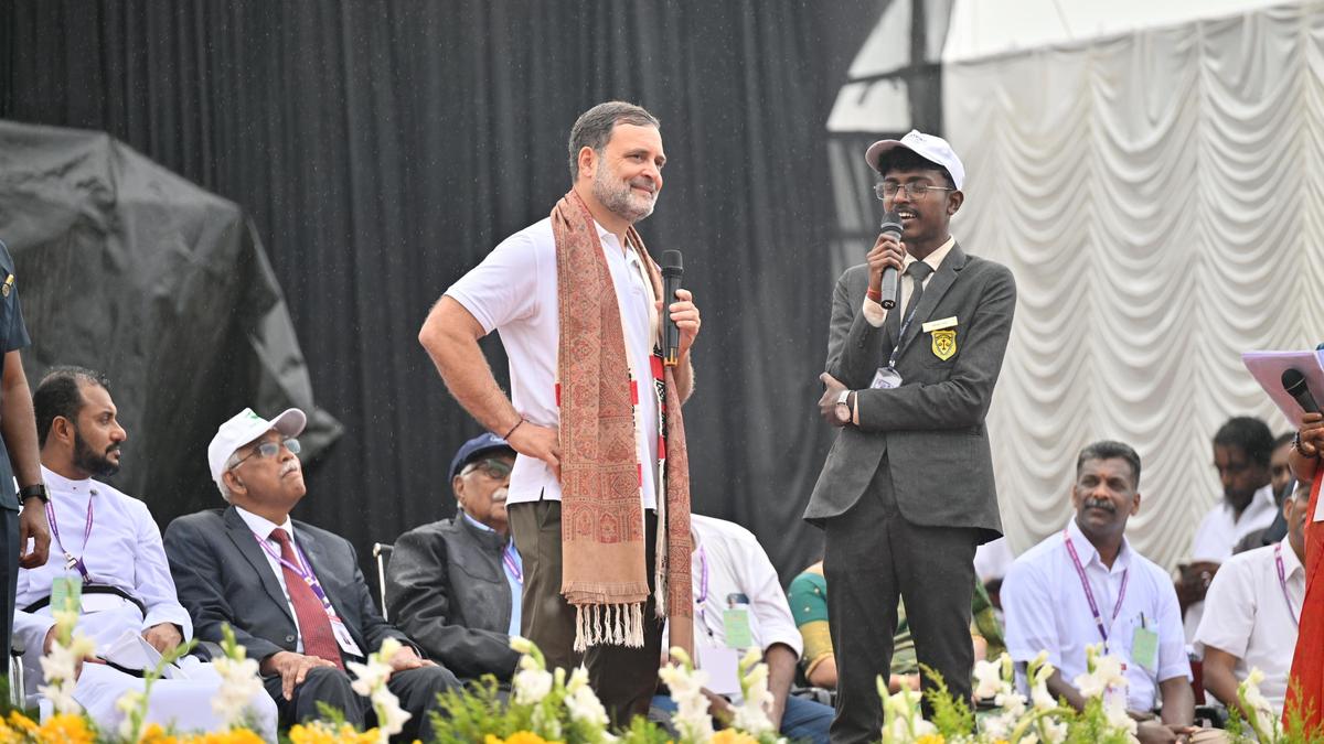 Fighting to develop an India where people are kind to each other, says Rahul Gandhi in Gudalur
