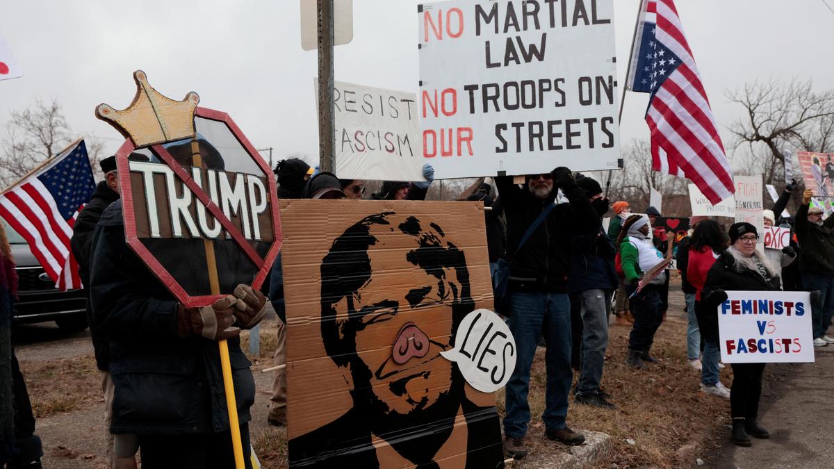 Trump flips off antagonizing worker at Ford plant in Michigan