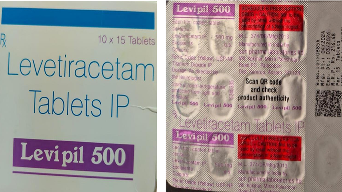 Drugs Control Administration seizes spurious anti-epileptic drug falsely branded as Sun Pharma product