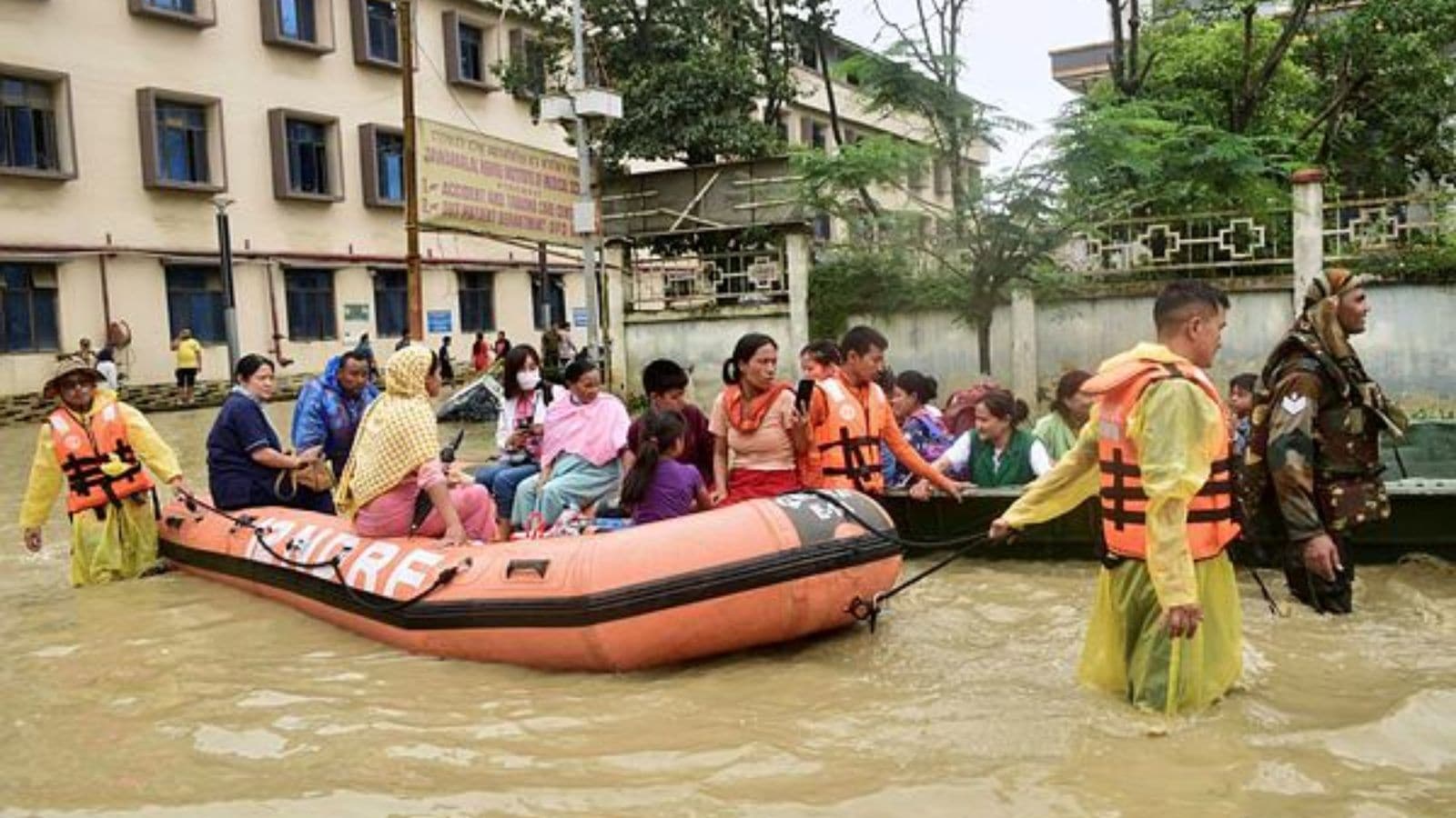 IMD issues red alert in Assam, Meghalaya as heavy rains batter northeast