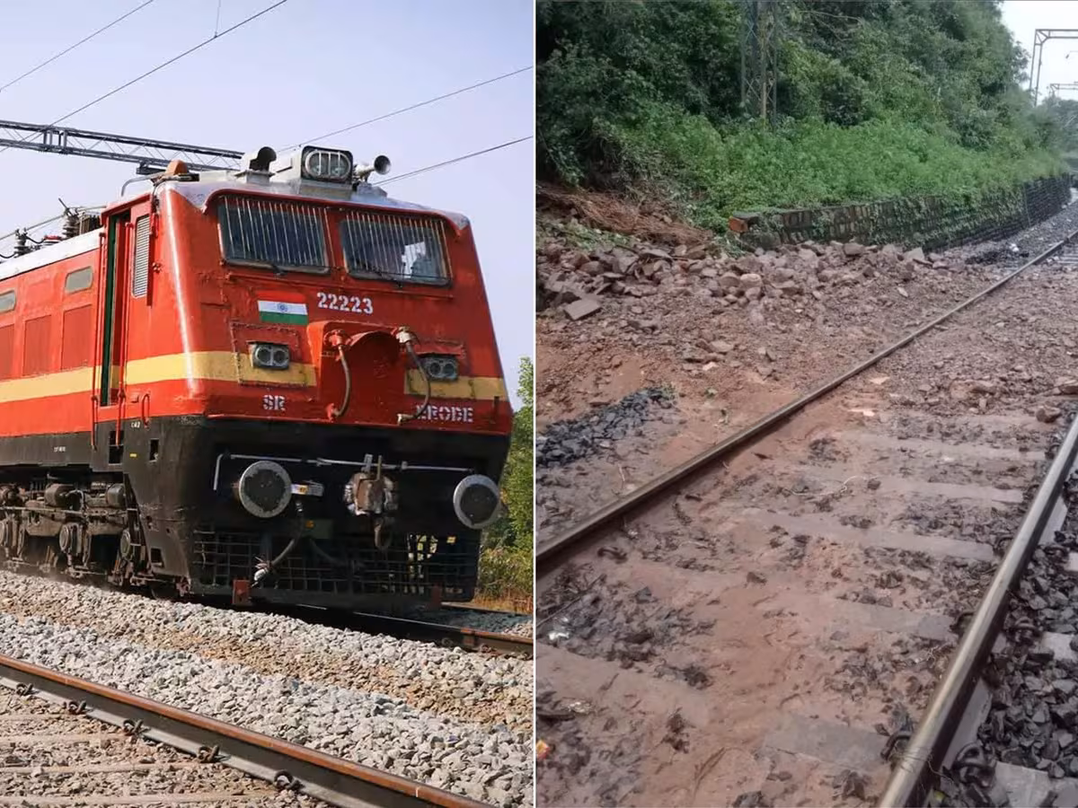 कोटा में बारिश से हालात बिगड़े, रेलवे ट्रैक पर लैंडस्लाइड से दिल्ली-मुंबई रूट ठप; 9 ट्रेनें रोकी