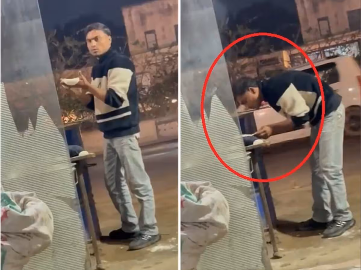 थूक कर बना रहा था रोटी, घिनौनी हरकत वीडियो में कैद; गाजियाबाद में चिकन शॉप का कुक दबोचा