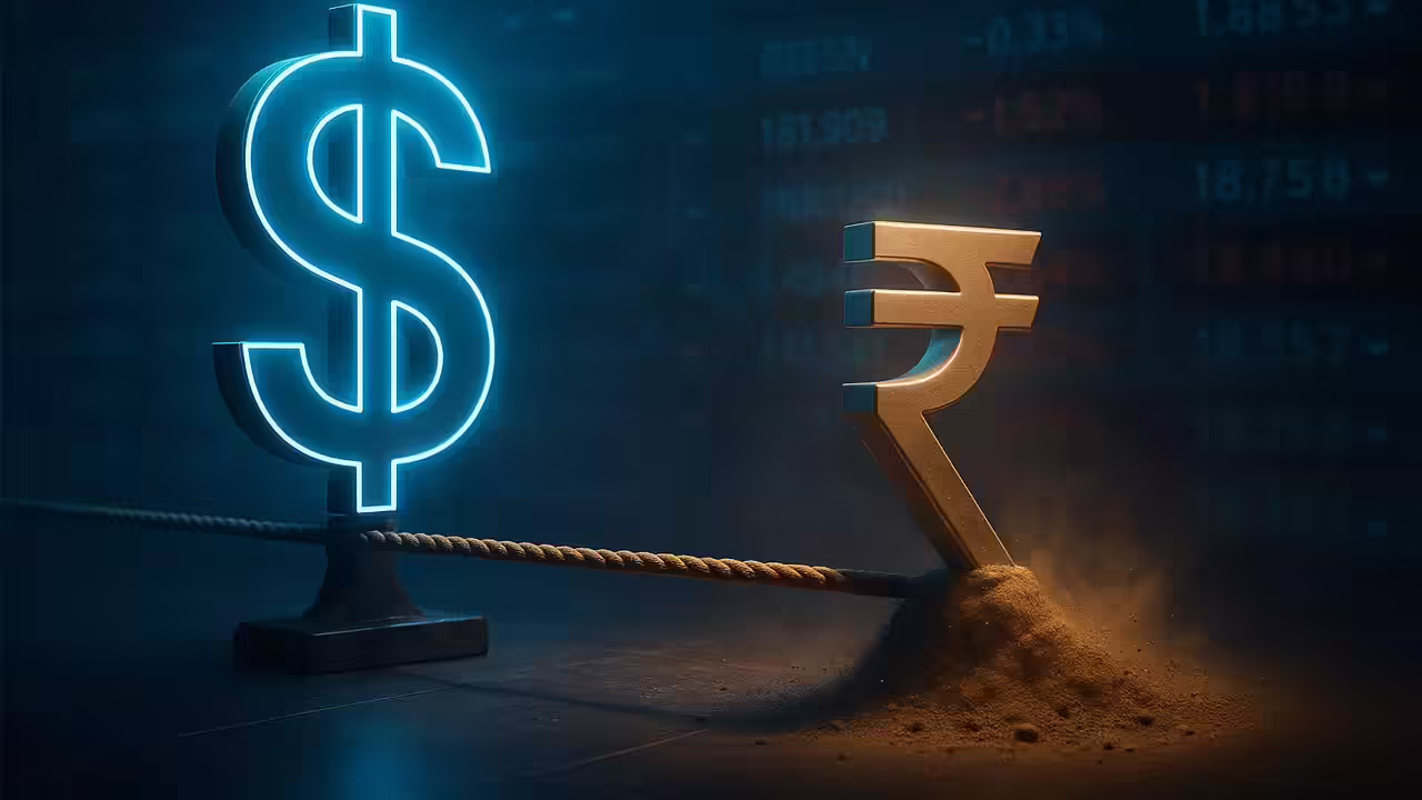 Rupee in red: Currency drops 10 paise to 90.44 against US dollar