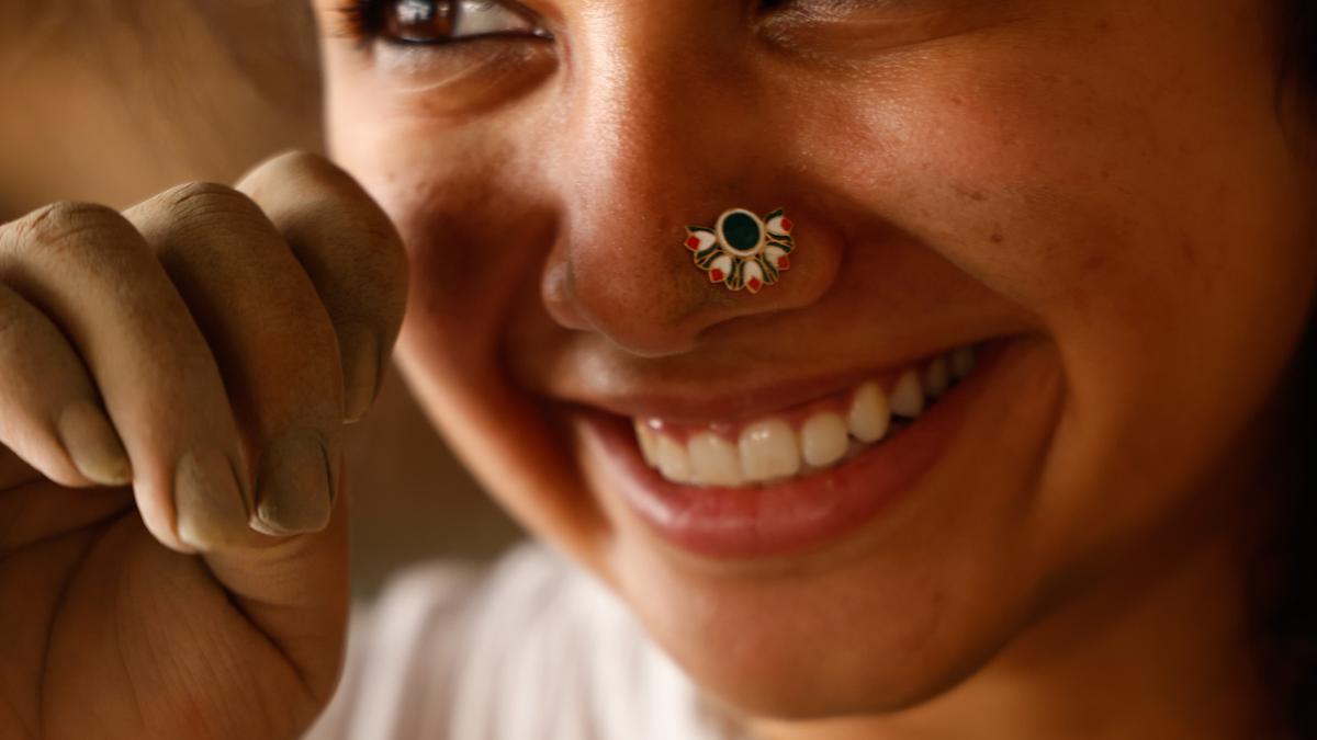 Chennai-based brand Mookuthi reimagines the nose pin as a contemporary symbol of memory and heritage