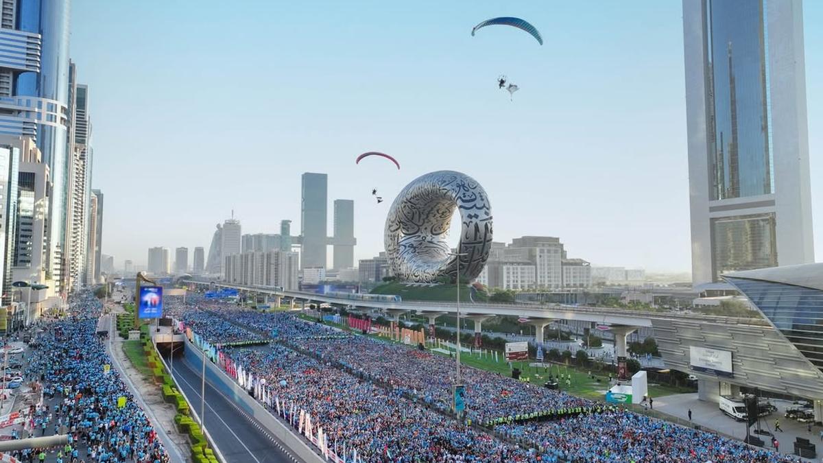Taking on the Dubai Run 2025: 5K finish