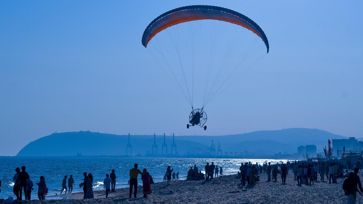 Aerial adventure: Paramotoring activities begin in Visakhapatnam