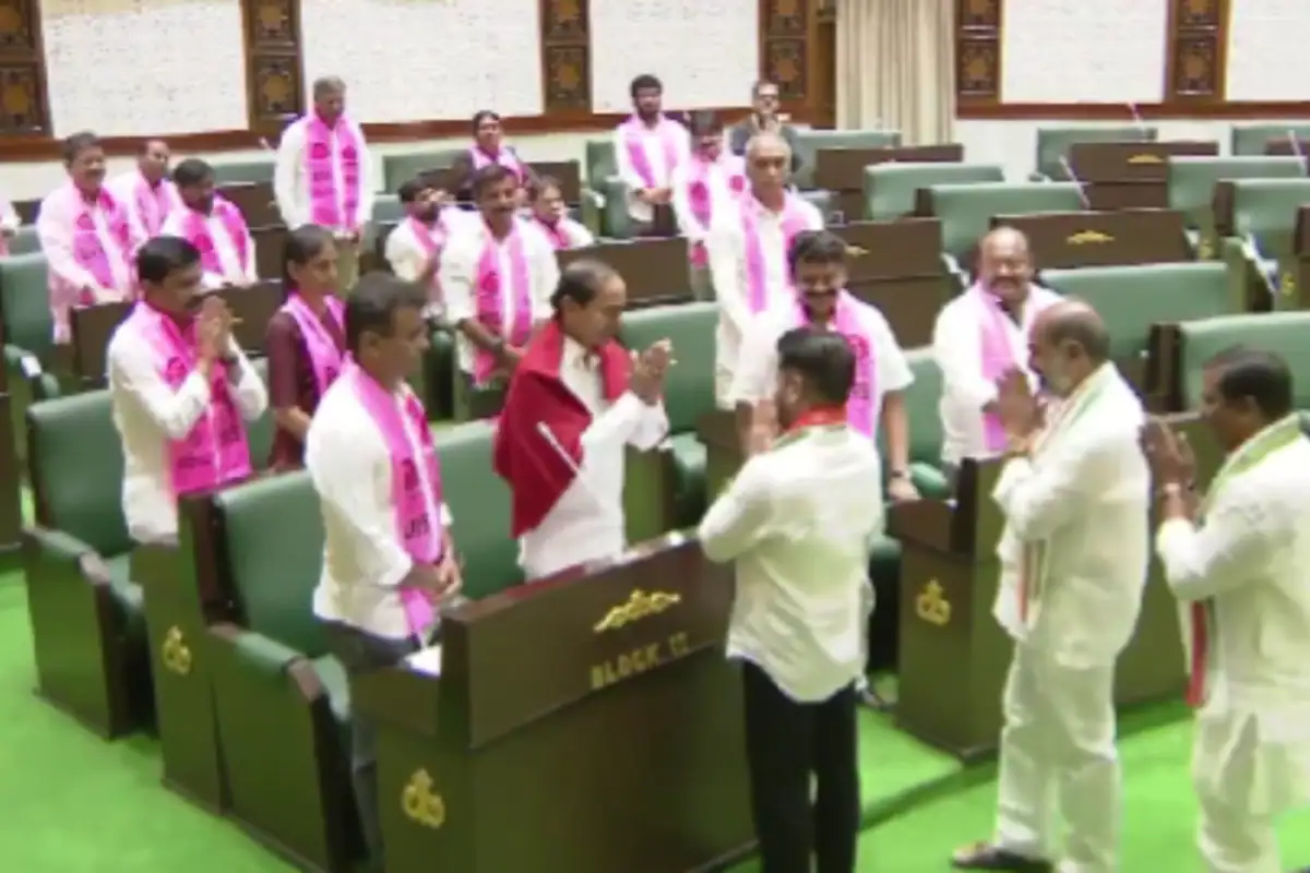 Amid War Of Words, Rare Bonhomie In Telangana Assembly As Revanth Reddy Greets KCR