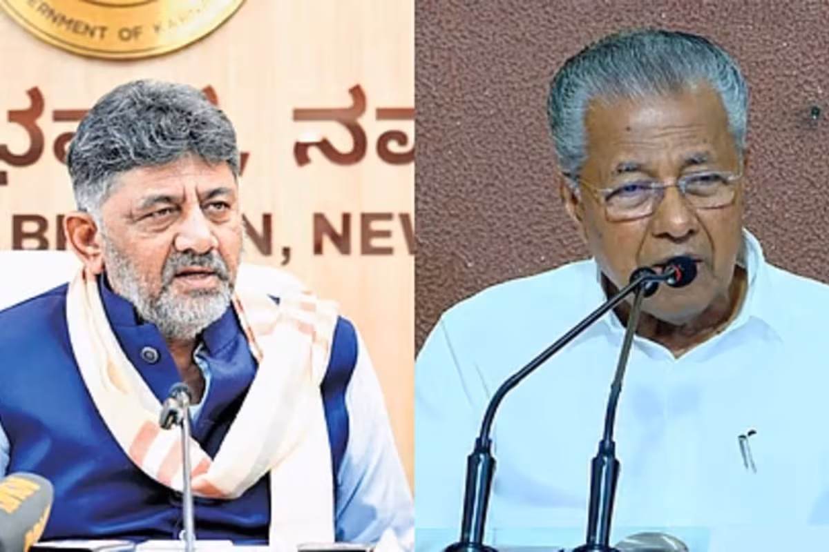 When 'Bulldozers' Cross State Lines: Pinarayi Vijayan And DK Shivakumar In A War Of Words