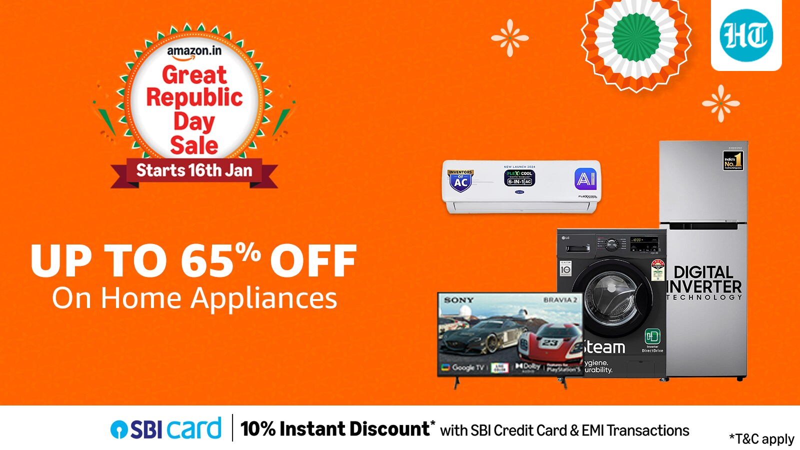 Amazing deals on large appliances in Amazon Great Republic Day sale: Up to 65% off on refrigerators, washing machines