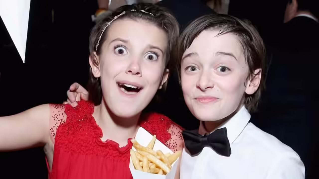 Millie Bobby Brown and Noah Schnapp's hilarious moment