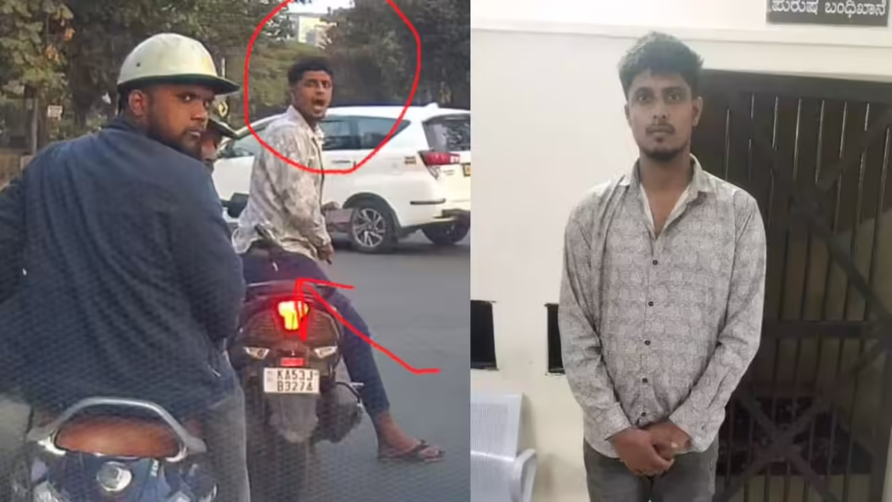 Bengaluru dashcam horror: Man pulls out knife, threatens family in car after spat; held