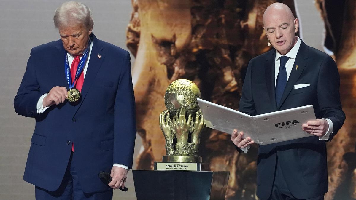 FIFA’s first Peace Prize goes to Donald Trump in departure from its traditional focus on sport