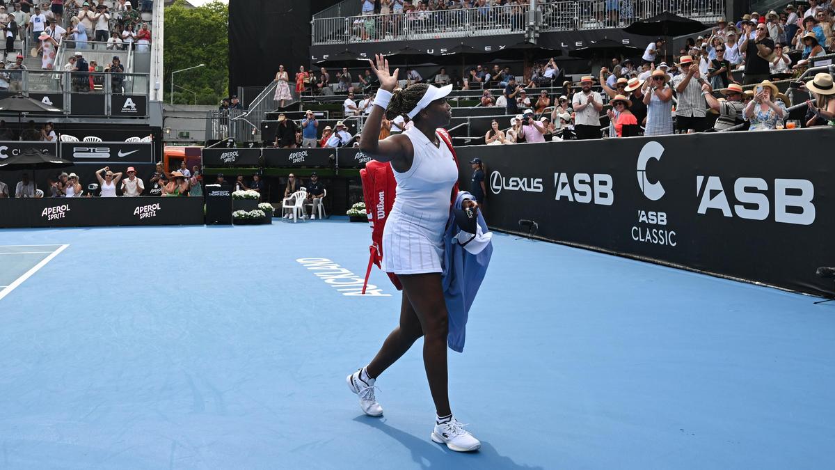 Venus Williams loses in Auckland but shows she's still competitive at 45