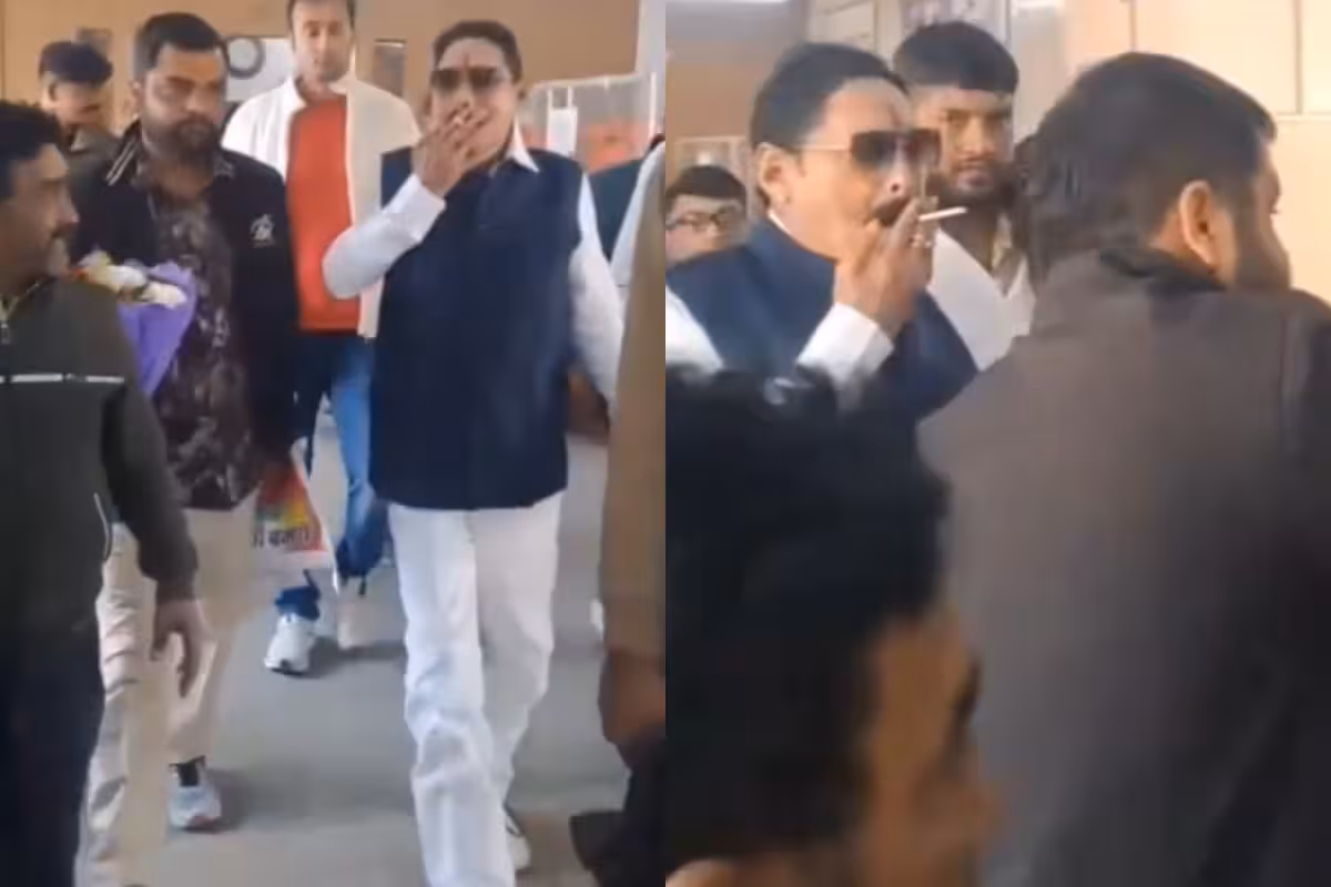 'Pampered Villain': JD(U) MLA Anant Singh Under Fire For Smoking Inside Hospital | Watch