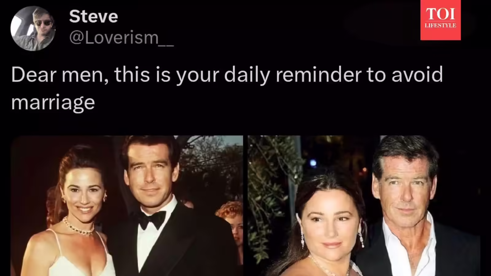 Viral romance inspires Internet: Hollywood star Pierce Brosnan and wife Keely Shaye Smith win praise after anti-marriage post backfires