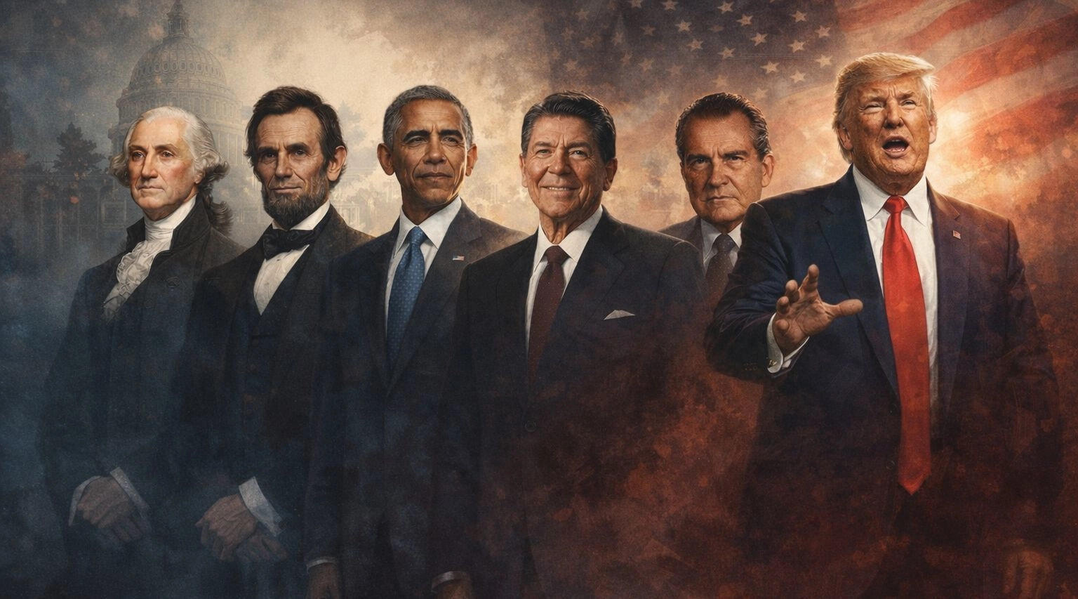 How Trump's leadership style compares to Obama, Reagan, or Nixon