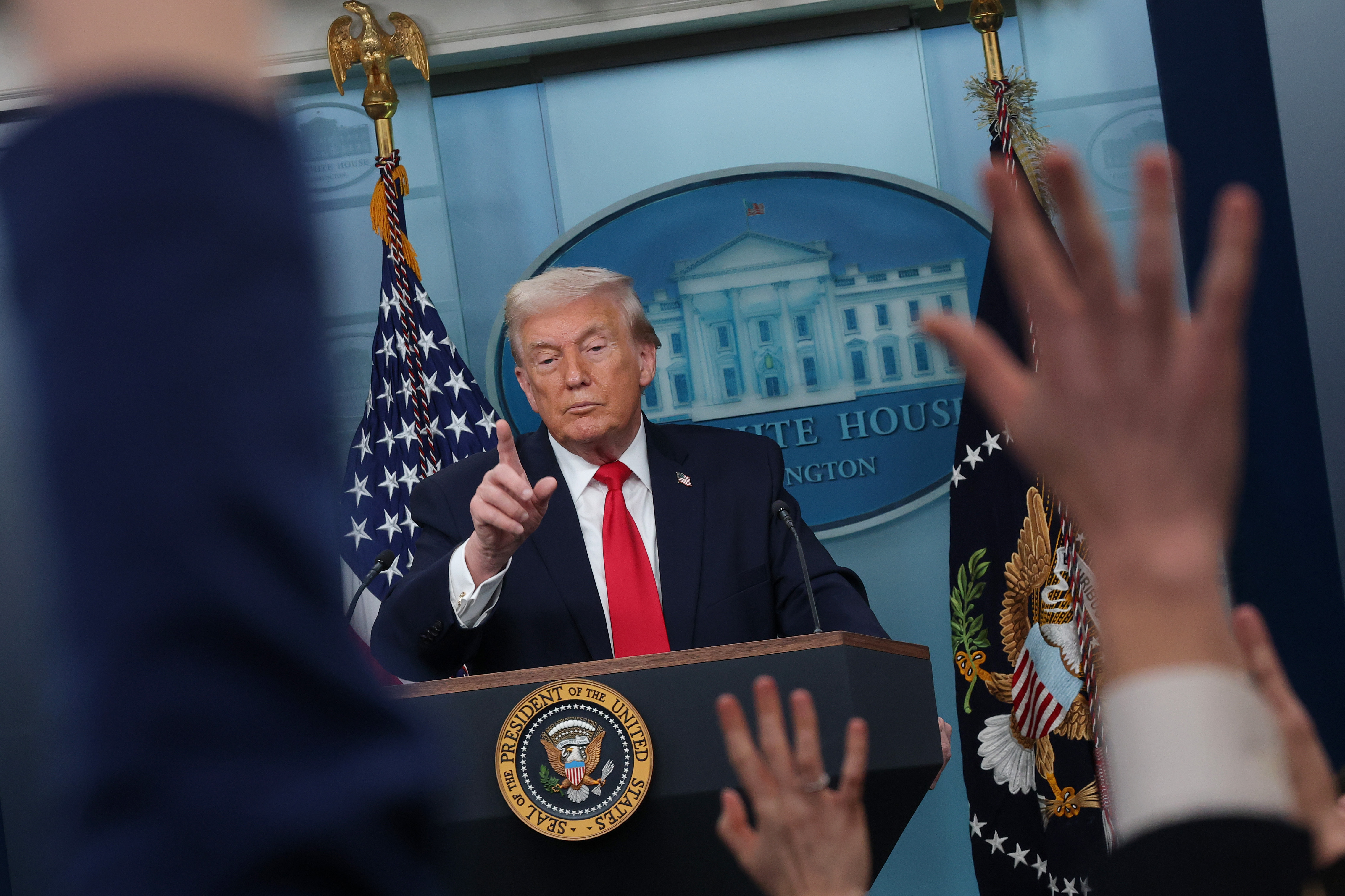 Donald Trump Tells Reporter “You’ll Find Out” How Far He’ll Go To Acquire Greenland; POTUS Marks A Year In Office With Meandering Press Briefing