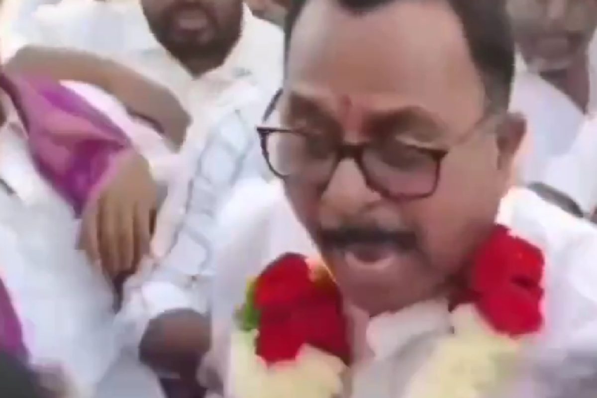 'Who Are You To Break The Coconut': Congress MP Assaults MLA Vijayudu, BRS Shares Video