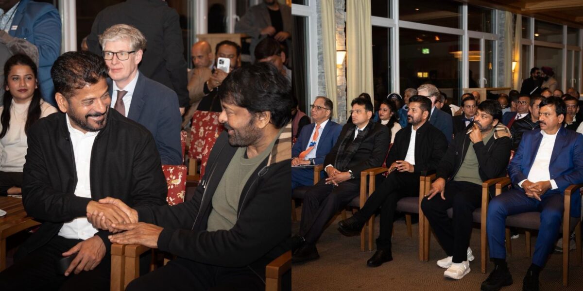 Megastar Chiranjeevi Joins Telangana CM at World Economic Forum in Switzerland