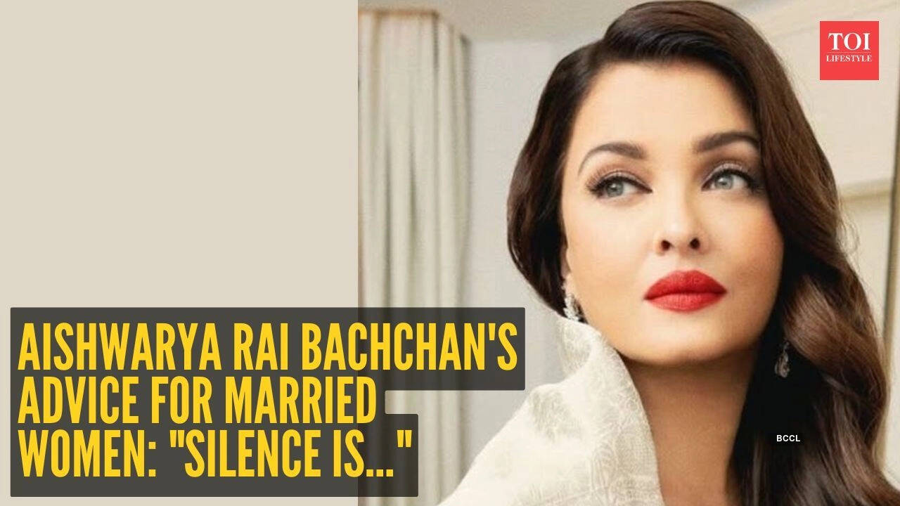 Relationship tip of the day: Aishwarya's advice for married women: "Silence is..."