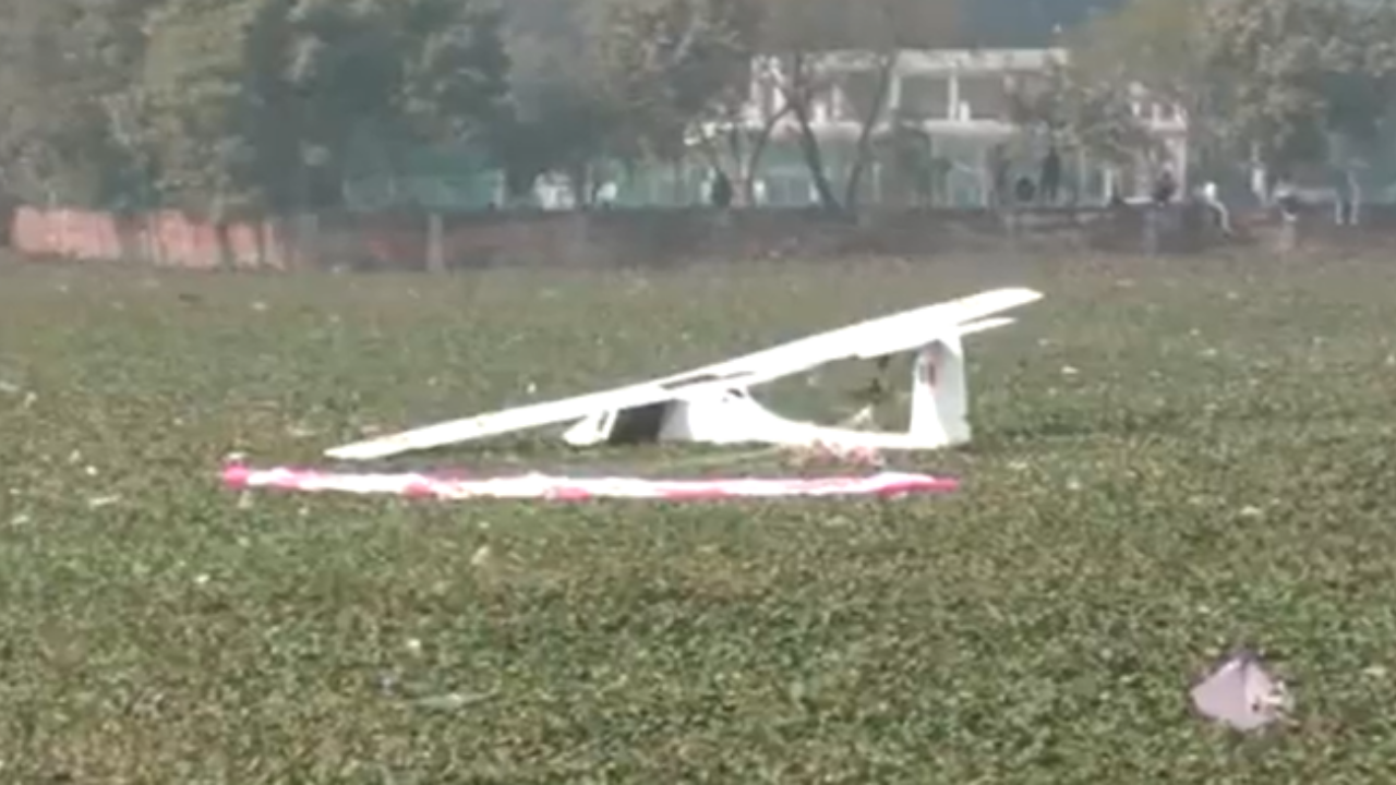 Prayagraj: IAF trainer aircraft crashes in pond; rescue ops on