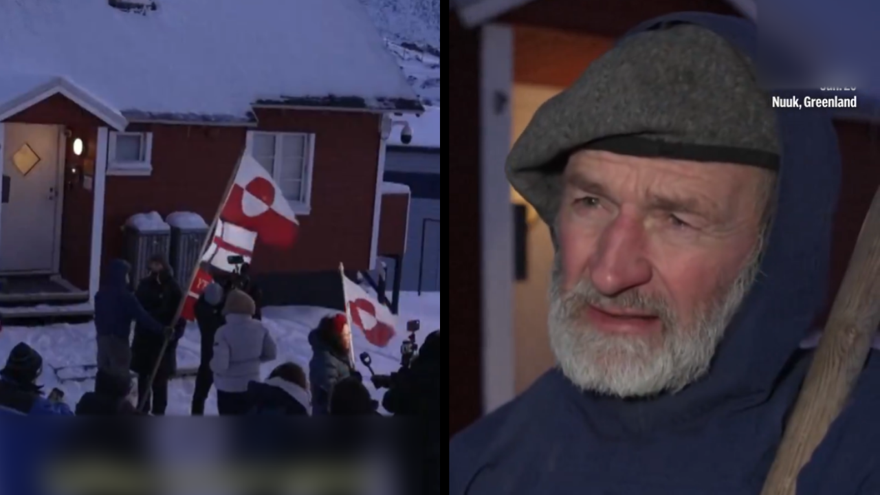 Meet Jens Kjeldsen: 70-year-old man who protests outside the US Consulate in Greenland every morning in freezing cold