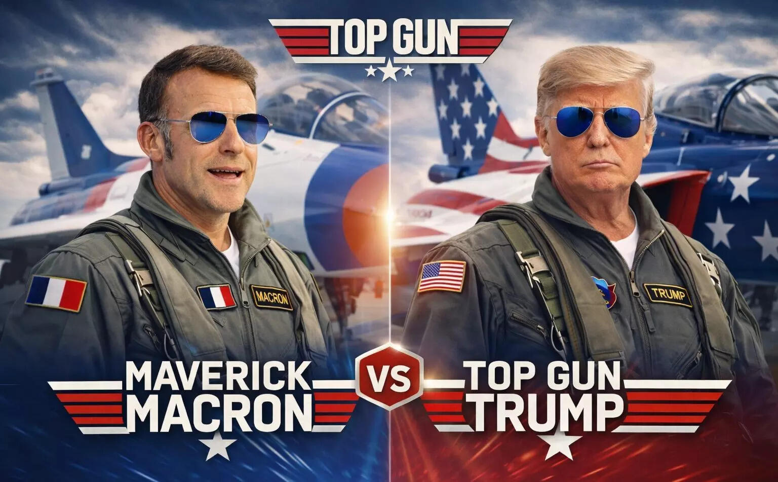 Maverick Macron vs Top Gun Trump: How French Prez's shades stole the show in Davos