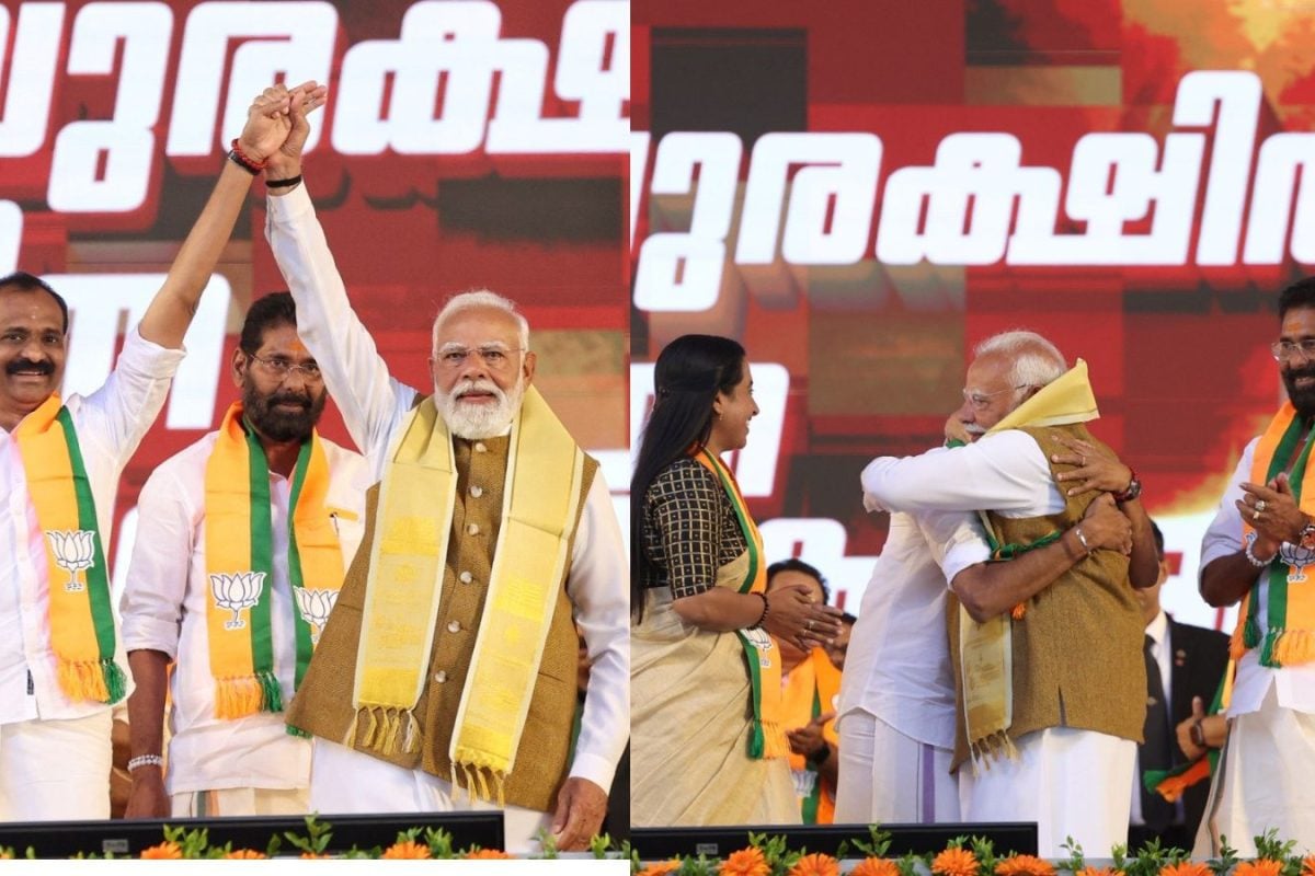 PM Modi Congratulates BJP's First Mayor In Kerala During His Visit To Thiruvananthapuram