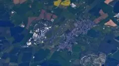 Orbital Moment: Astronaut Documents Cranfield University from Space After Weather Break