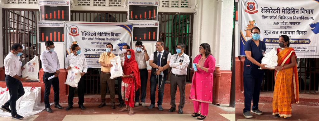 KGMU TB Care Drive: Resp. Medicine Doctors Give Nutritional Kits to Patients