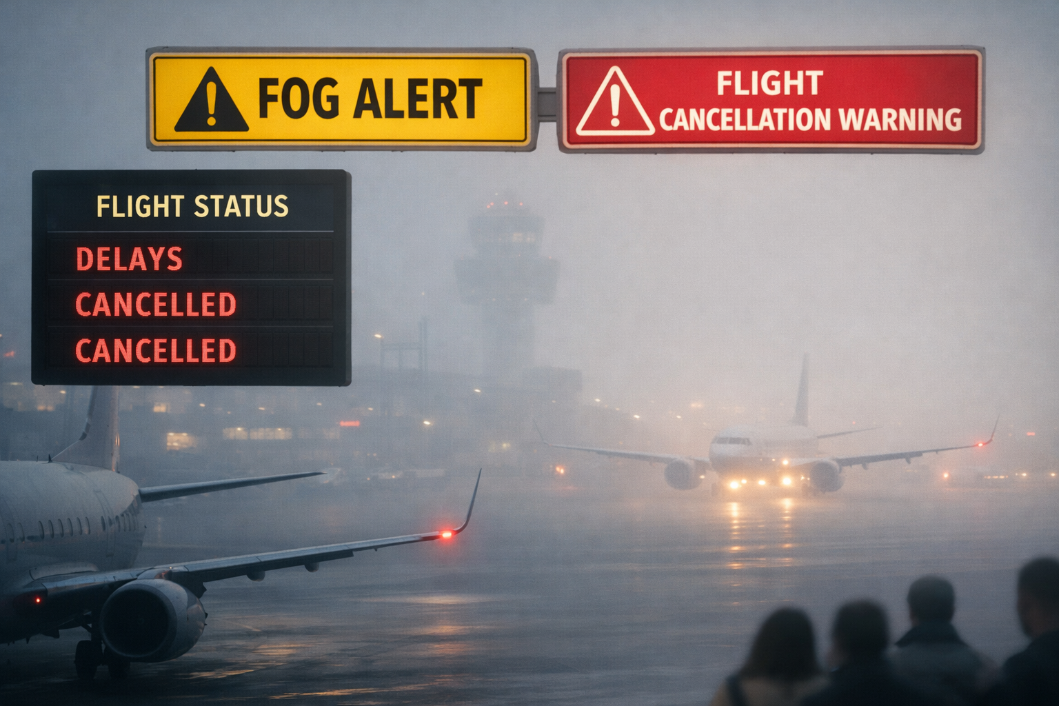 Flights to Be Hit by Fog as Aviation Ministry, Airlines Warn of Cancellations