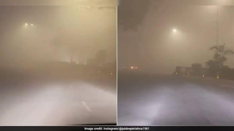 Videos Show ‘Dangerous’ Delhi NCR Smog as Region Chokes Under Dense Pollution