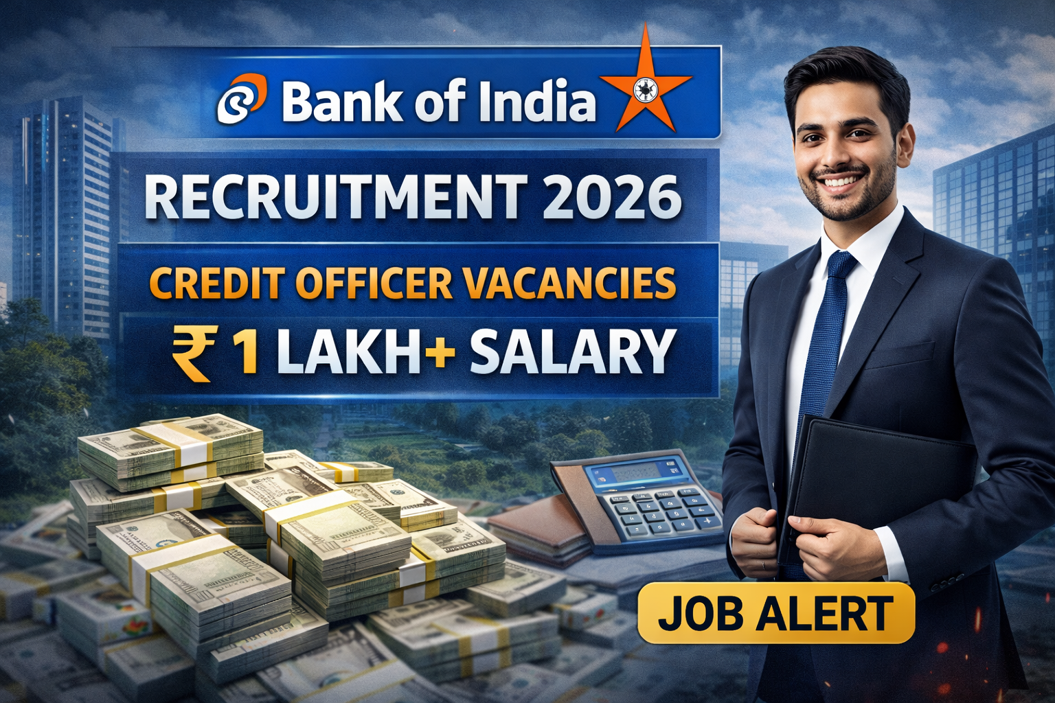Bank of India Recruitment 2026: Credit Officer Vacancies With ₹1 Lakh+ Salary